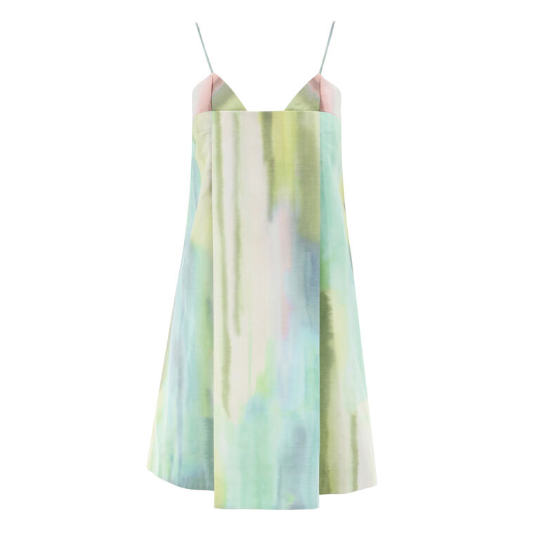 Astrid Sleeveless Watercolor Mini Dress image number null