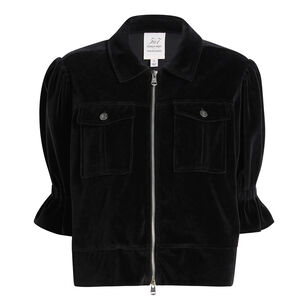 Holly Velour Short Sleeve Jacket