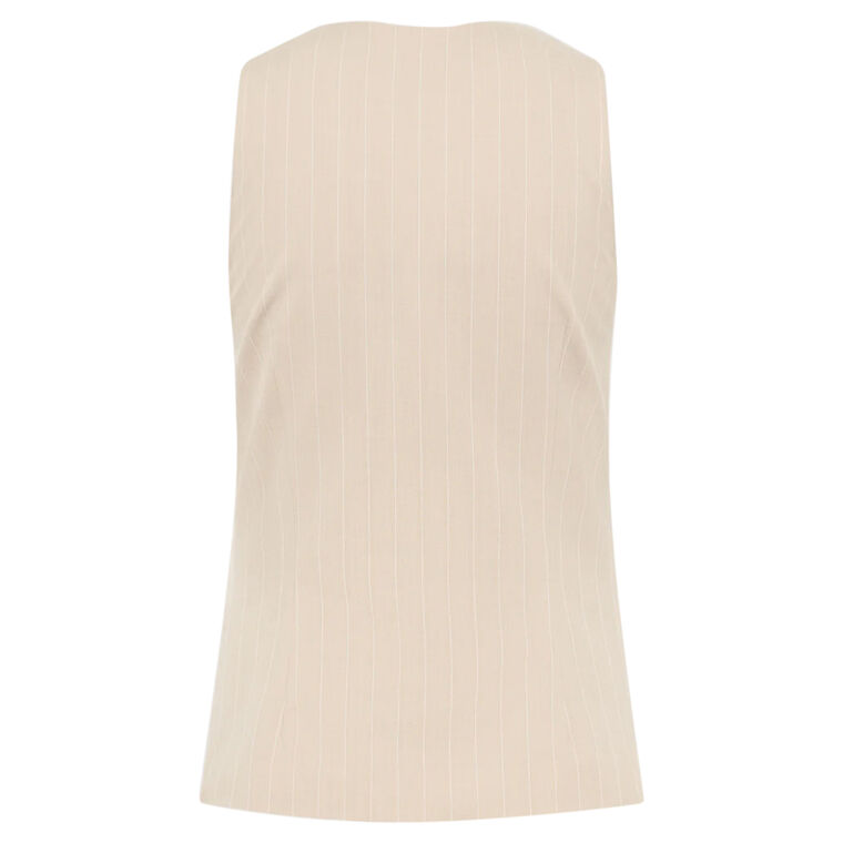 Pinstripe Wool Vest image number null