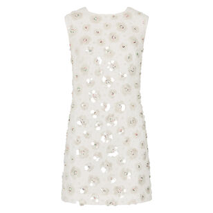 Ivette Fleur Paillette Shift Mini Dress