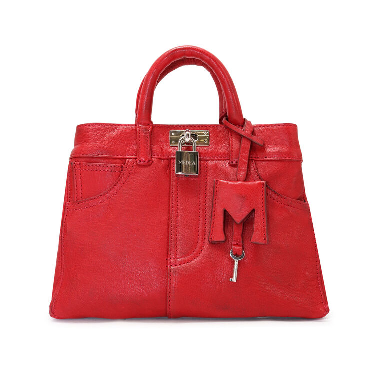 Mini Nina Leather Tote Bag image number null