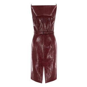 Zivana Bateau Vegan Leather Dress
