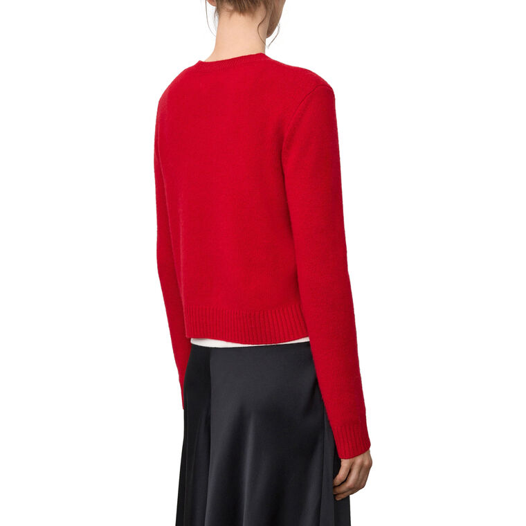 Mable Long Sleeve Cashmere Crewneck Sweater image number null