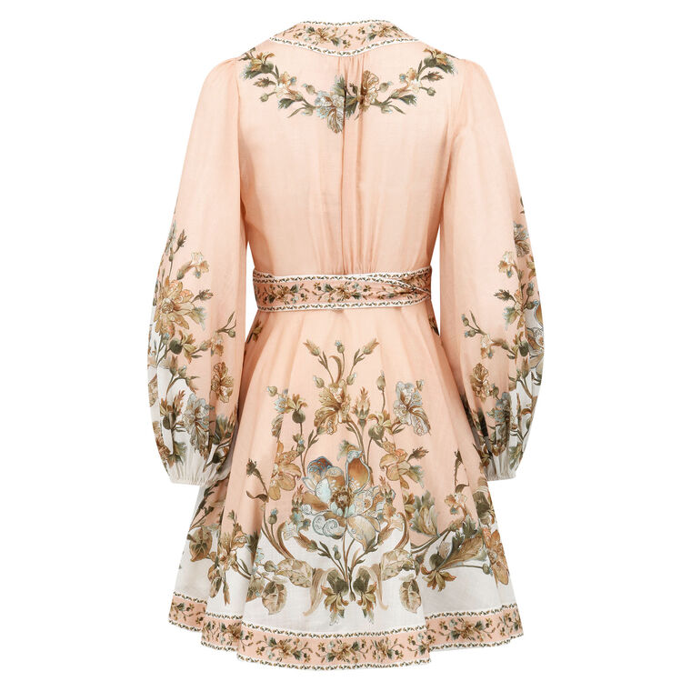 Chintz Wrap Mini Dress image number null