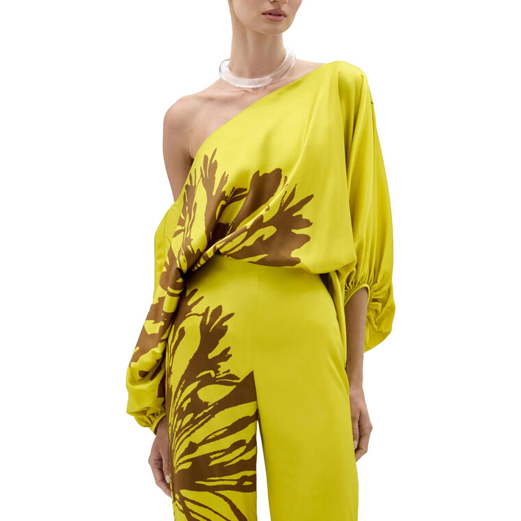 Bellagio Long Sleeve Off-The-Shoulder Blouse image number null