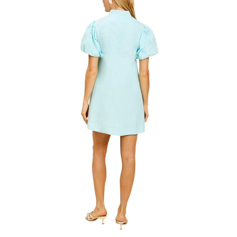 Elliana Puff Sleeve Barong Mini Dress image number null