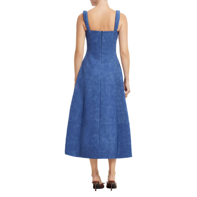 Beatrice Embellished Vegan Suede Midi Dress image number null