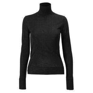 Merino-Silk Turtleneck Sweater
