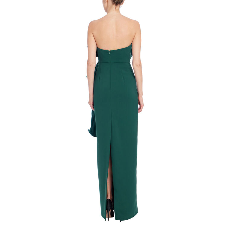 Strapless Ruffle Gown image number null