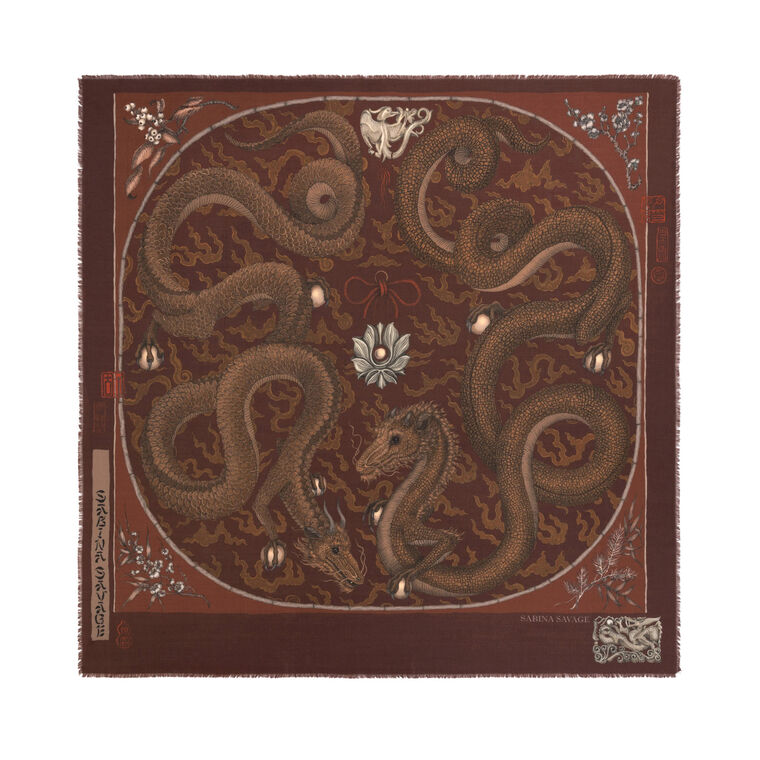 Chasing The Pearl Wool Silk Shawl image number null