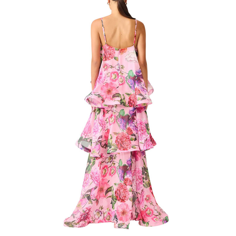 Armani Sleeveless Tiered Maxi Dress image number null