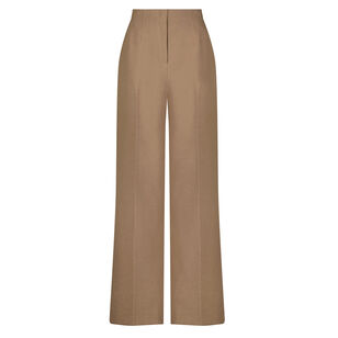 High Waisted Melange Crepe Pant