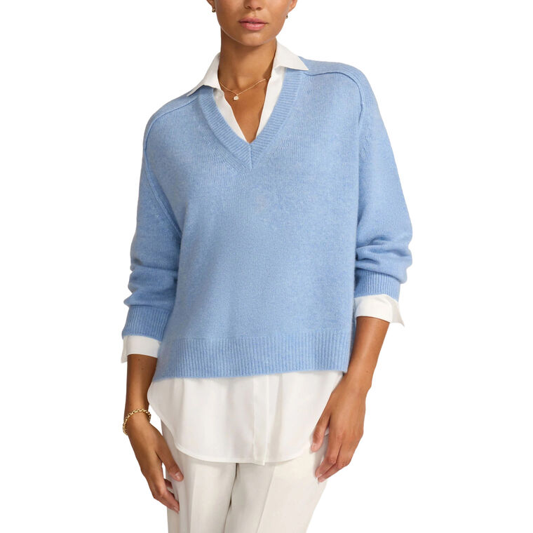 The Looker Layered V-Neck Pullover image number null