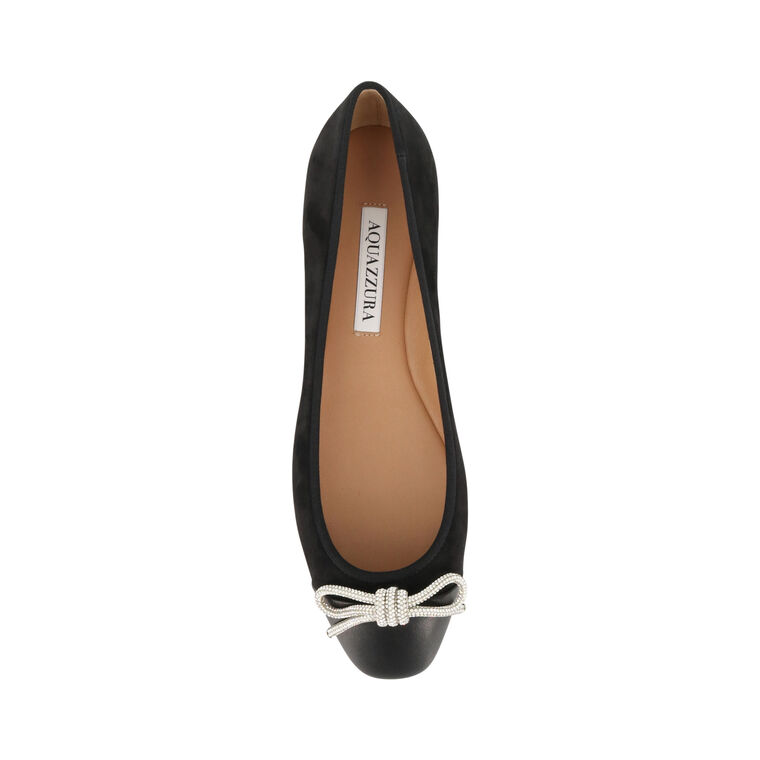 Parisina Crystal Bow Ballet Flats image number null