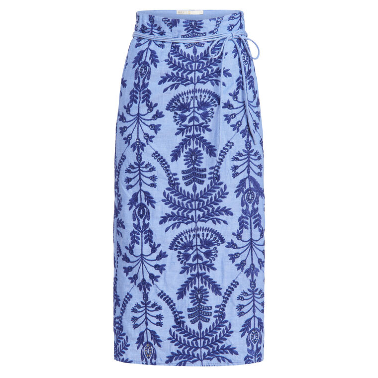Sandra Midi Wrap Skirt image number null