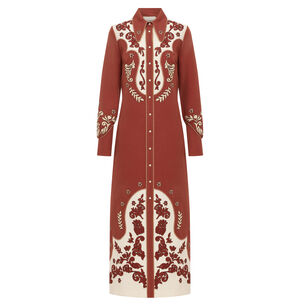 Duke Embroidered Shirtdress