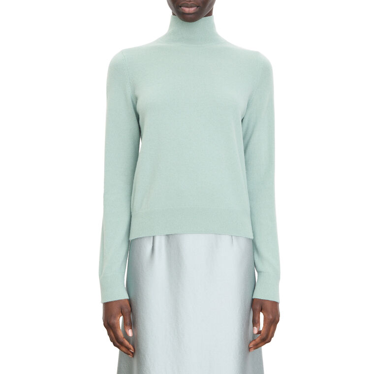 Long Sleeve Cashmere Turtleneck Sweater image number null