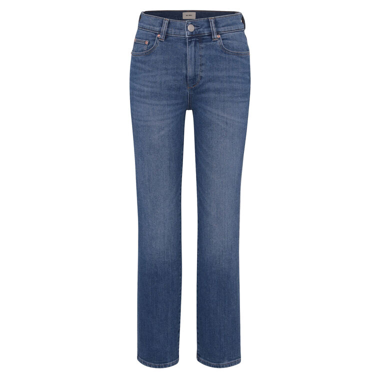 Mara Straight Mid Rise Instasculpt Ankle Jeans image number null