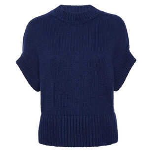 The Adriane Short Sleeve Mock Neck Sweater