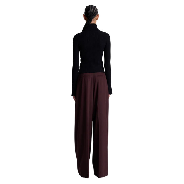 Jett Cable Knit Merino Turtleneck Top image number null