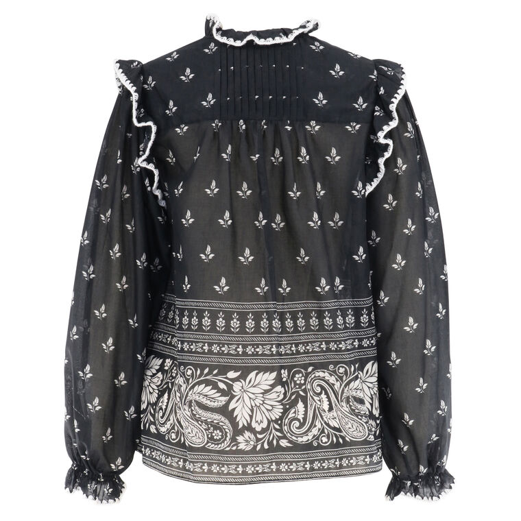 Cleo Long Sleeve Wildflower Blouse image number null