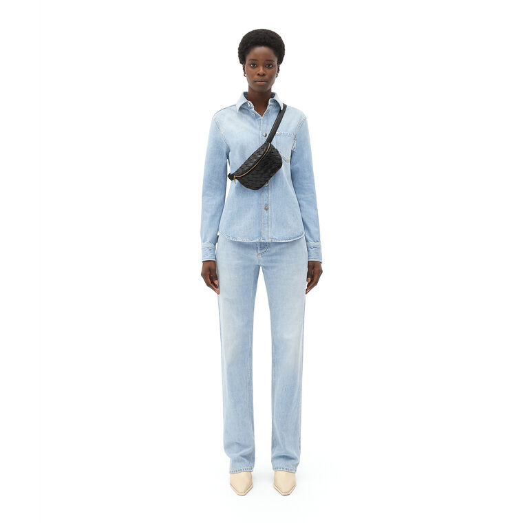 Padded Intrecciato Belt Bag image number null