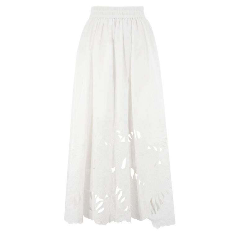 Mahon Embroidered Midi Skirt image number null