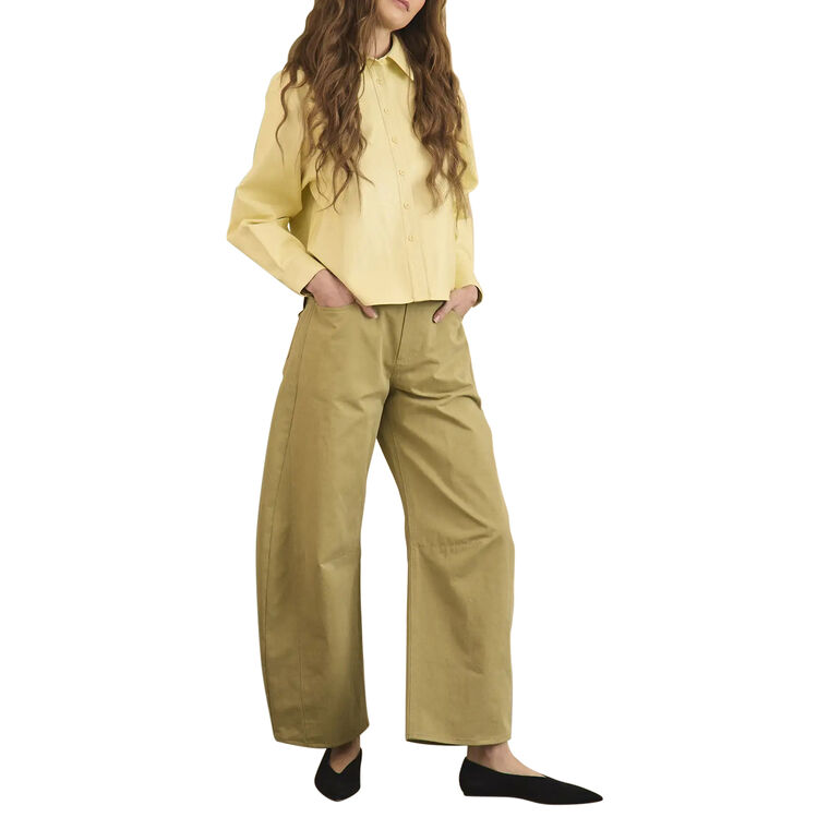 Mabel Barrel-Leg Denim Pant image number null