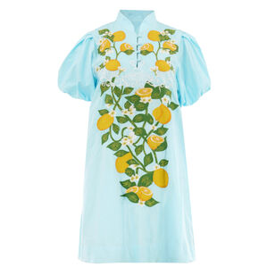 Elliana Puff Sleeve Barong Mini Dress