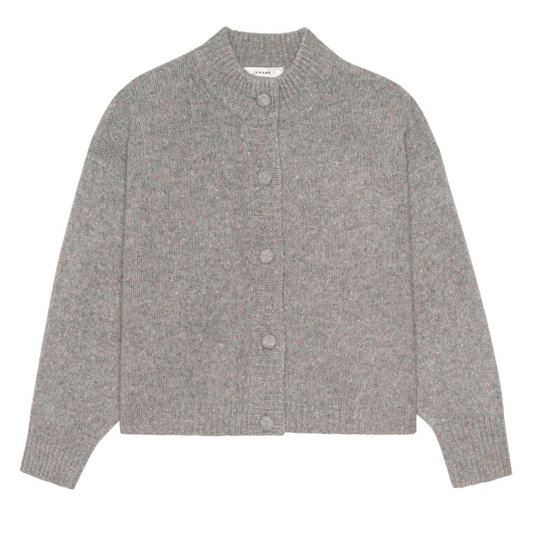 The Cashmere Fleck Cardigan image number null