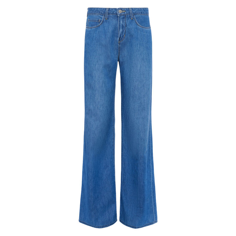 Alicent High Rise Sneaker Wide-Leg Jean image number null