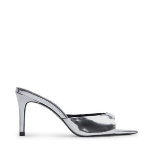 Brea 80mm Metallic Leather Mule