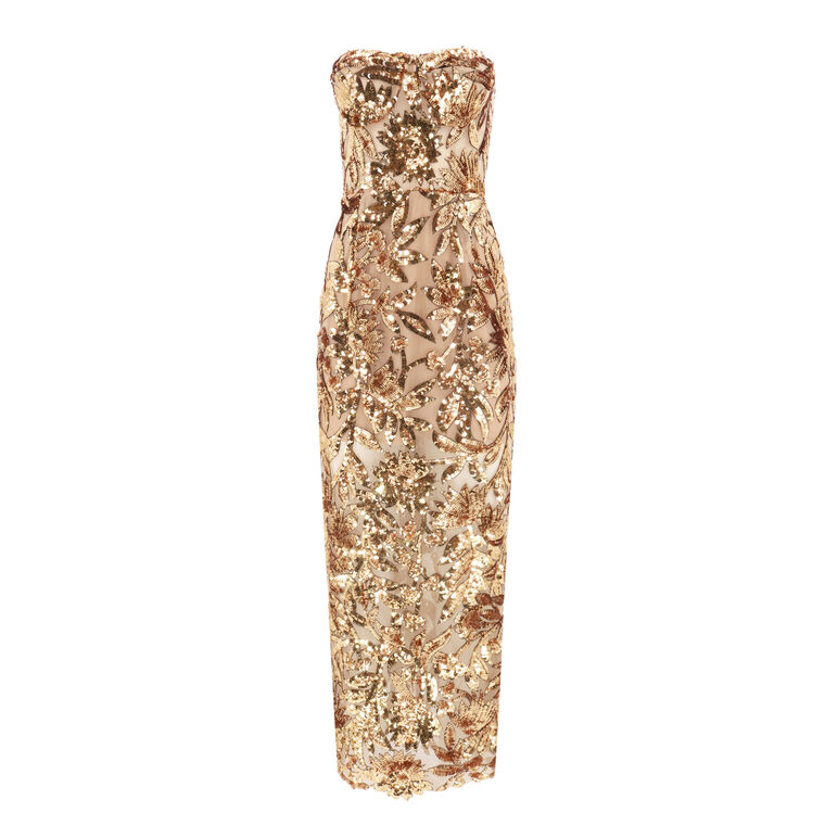 Dahlia Sequin Strapless Gown image number null