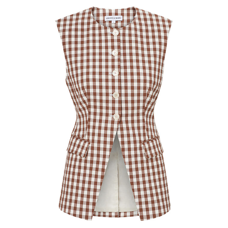 Lois Gingham Seersucker Vest image number null