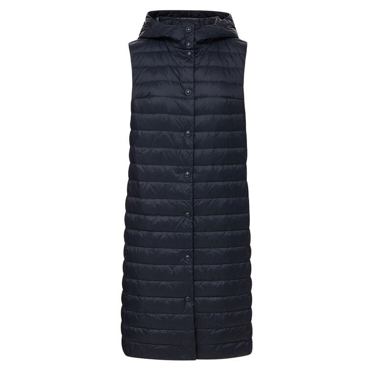Westbrook Hooded Snap-Front Down Puffer Vest image number null