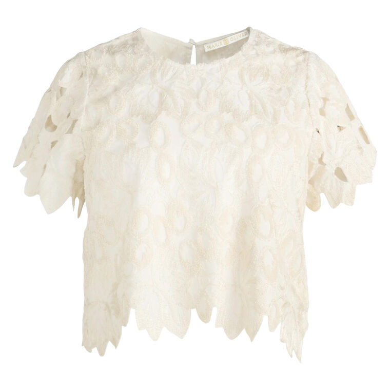 Pelumi Embroidered Short Sleeve Top image number null