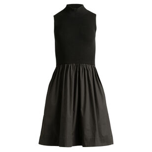 Reynolds Sleeveless Mixed Media Mini Dress