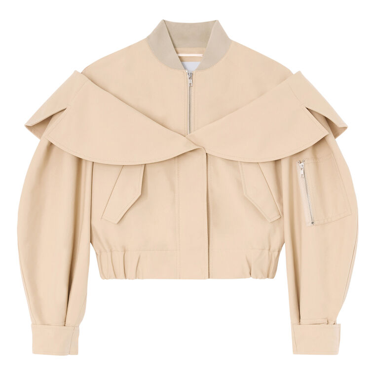 Double Cotton Bomber Jacket image number null