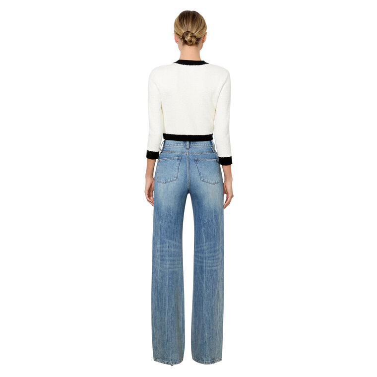 Claira Cropped Button Front Cardigan image number null