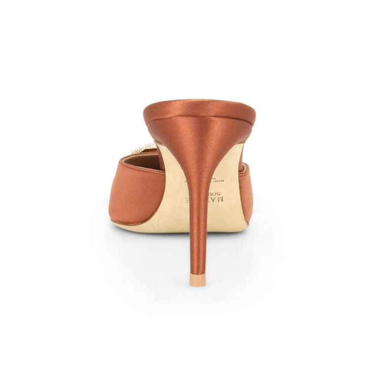 Mona 70mm Satin Pointed Toe Mule image number null