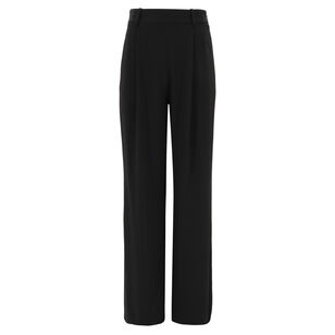 Pleated Wide-Leg Pant