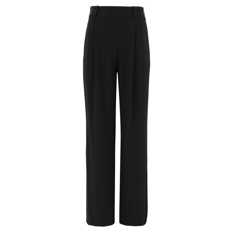 Pleated Wide-Leg Pant image number null