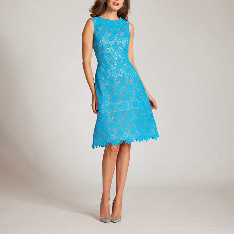 Sleeveless Lace Dress image number null