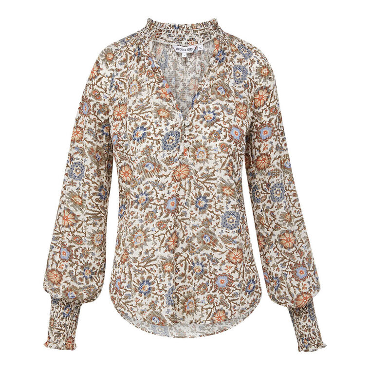 Alexandria Smocked Floral Top image number null