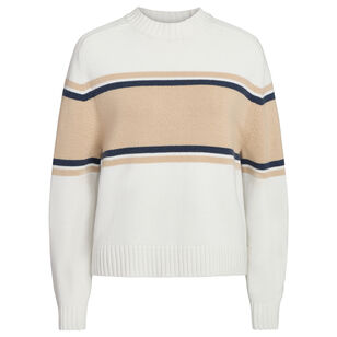 Saddle Crewneck With Stripes