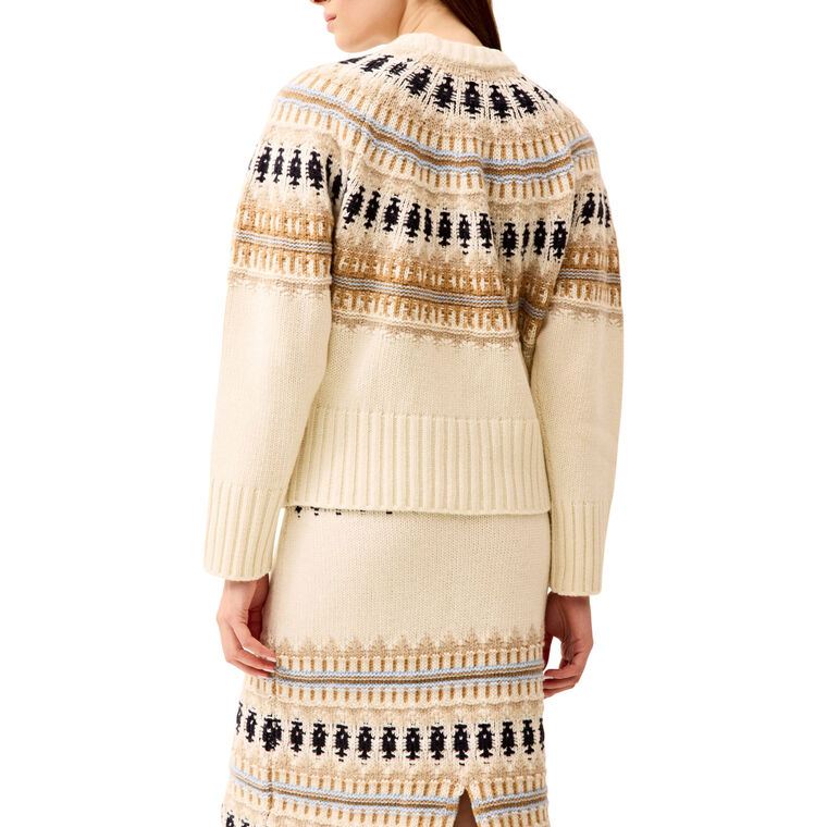 Dion Long Sleeve Fair Isle Pullover Sweater image number null