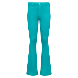 Marty High Rise Coated Flare Jean