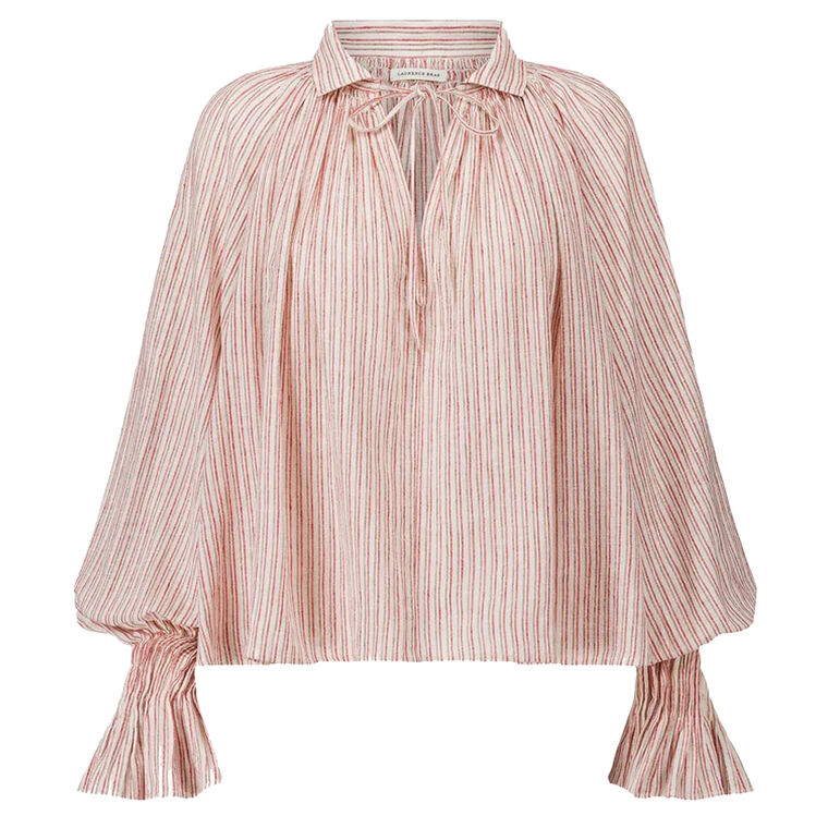 Wheela Long Sleeve High Collar Blouse image number null