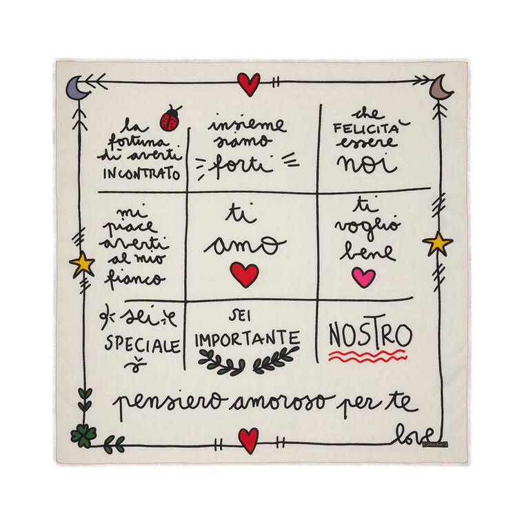 Pensiero Square Scarf image number null