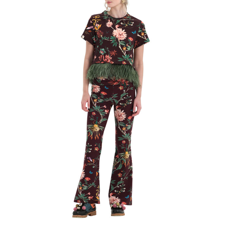 La Scala Short Sleeve Tee With Feathers image number null